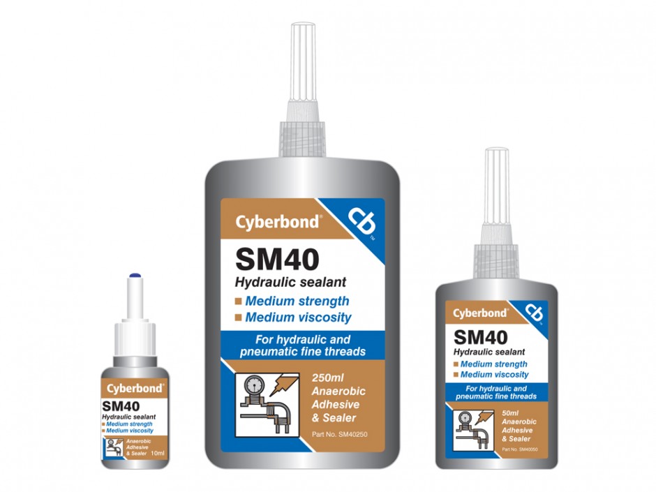 Cyberbond SM40 Hydraulic Sealant, Medium Strength Engineering